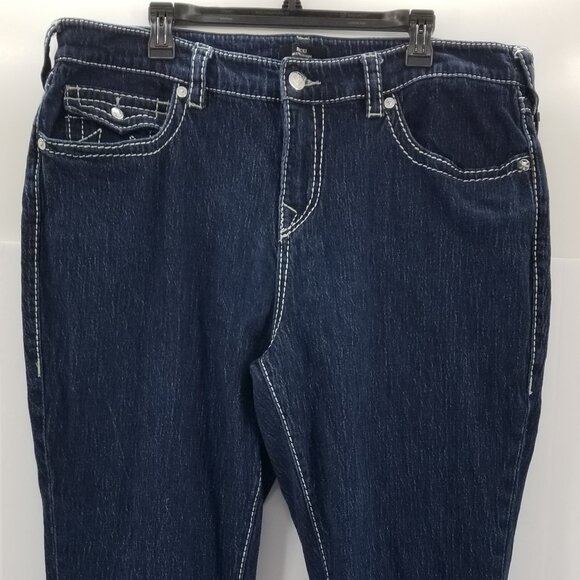 True Religion Ricky Flap Big T Jeans Mens Blue Denim Relaxed Straight 38 x 32 - Picture 3 of 14